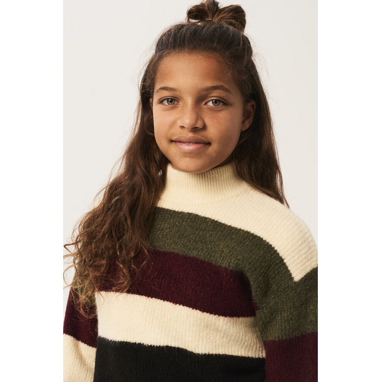 JERSEY DE PUNTO ESTAMPADO A RAYAS NIÑA GARCIA JEANS