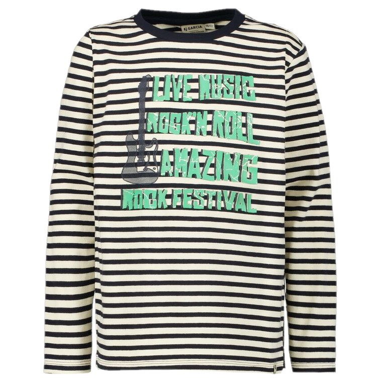 CAMISETA DE MANGA LARGA A RAYAS NIÑO GARCIA JEANS