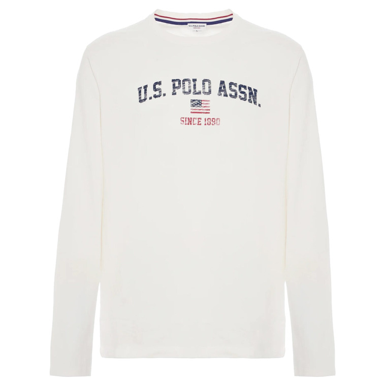 CAMISETA MANGA LARGA HOMBRE U.S. POLO LOGO EN PECHO