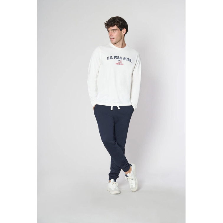 CAMISETA MANGA LARGA HOMBRE U.S. POLO LOGO EN PECHO