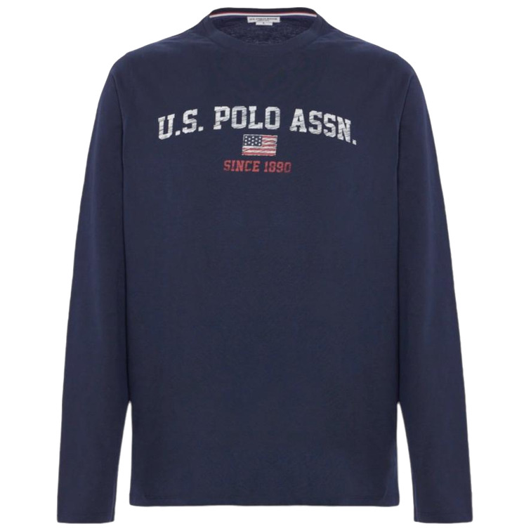 CAMISETA MANGA LARGA HOMBRE U.S. POLO LOGO EN PECHO