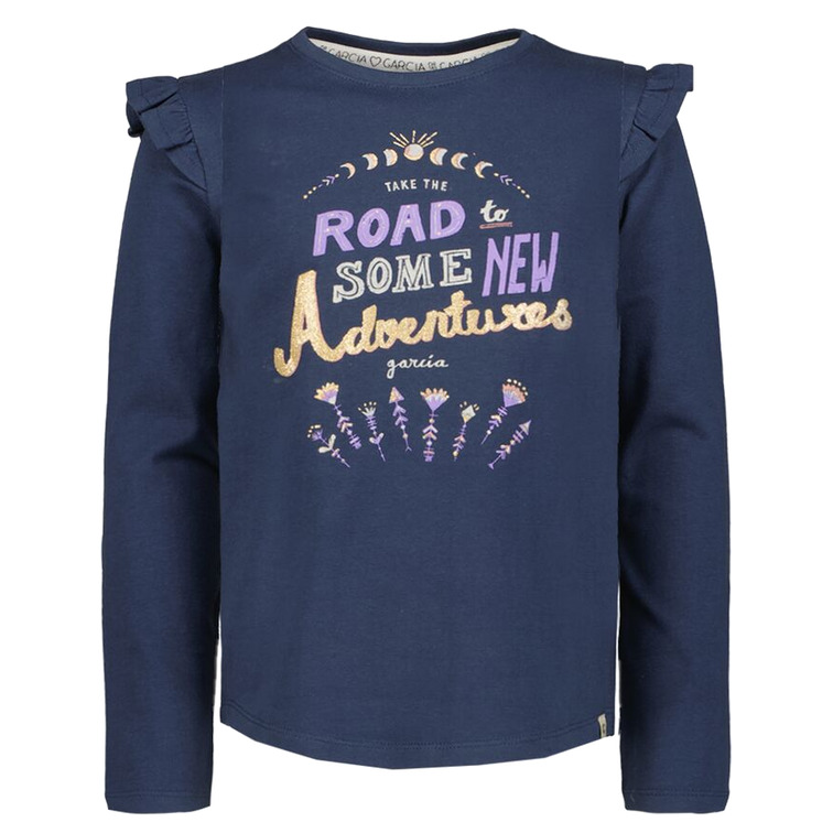 CAMISETA DE MANGA LARGA CON VOLANTES NIÑA GARCIA JEANS