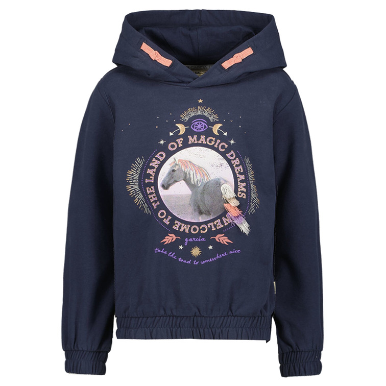 SUDADERA ESTAMPADA CON CAPUCHA NIÑA GARCIA JEANS