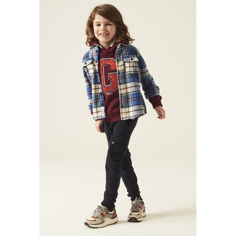 SOBRECAMISA ESTAMPADA A CUADROS NIÑO GARCIA JEANS