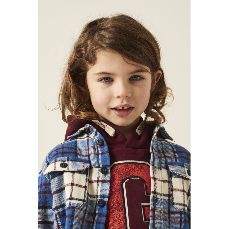 SOBRECAMISA ESTAMPADA A CUADROS NIÑO GARCIA JEANS