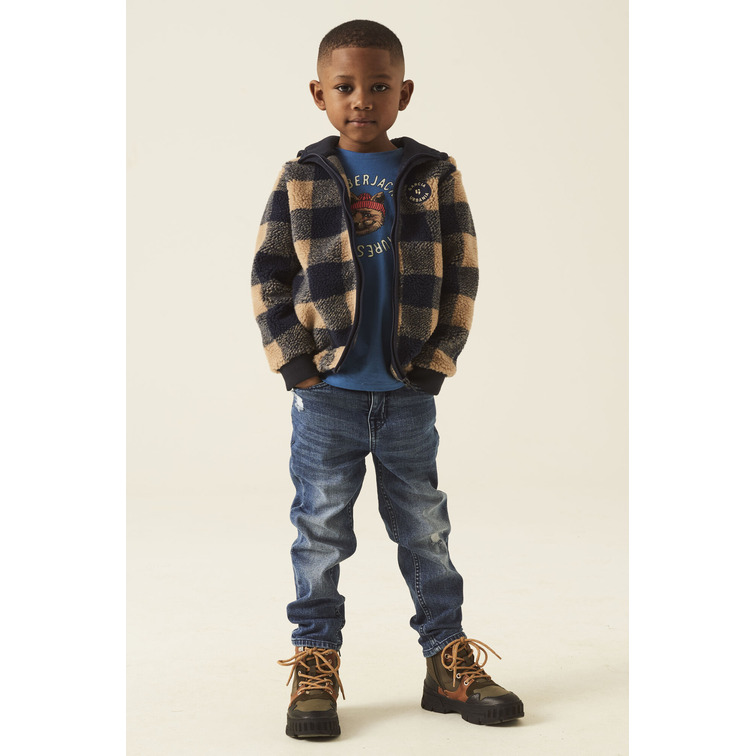 CHAQUETA DE BORREGUITO A CUADROS NIÑO GARCIA JEANS