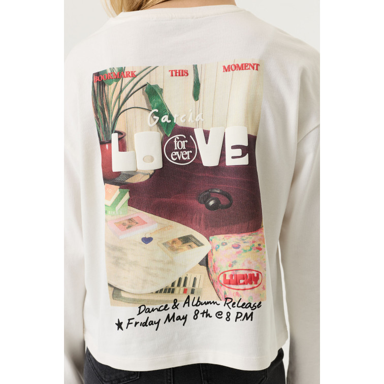 CAMISETA NIÑA  GARCIA JEANS T-SHIRT LONG SLEEVE