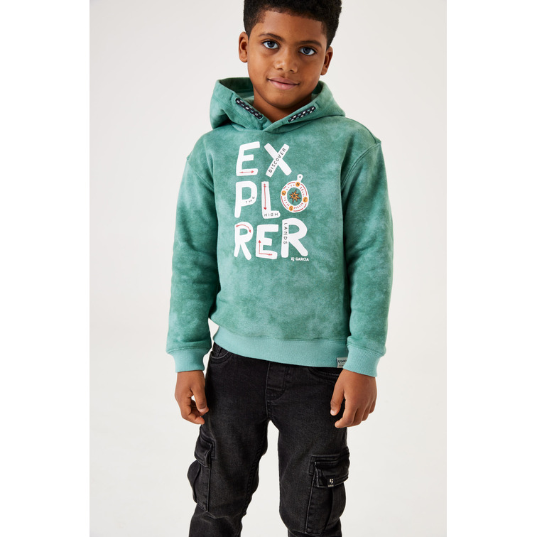 SUDADERA CON CAPUCHA NIÑO GARCIA JEANS ESTAMPADO ALL OVER
