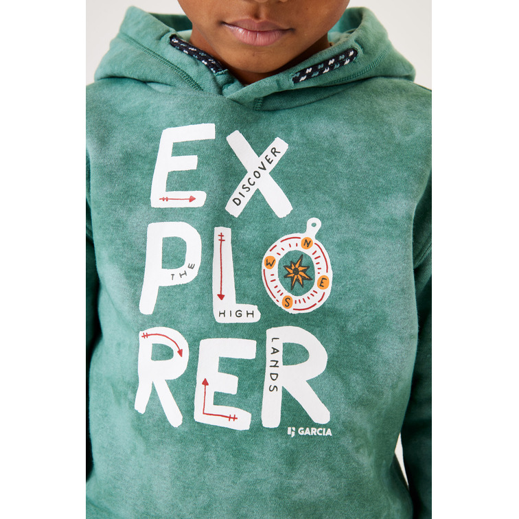 SUDADERA CON CAPUCHA NIÑO GARCIA JEANS ESTAMPADO ALL OVER