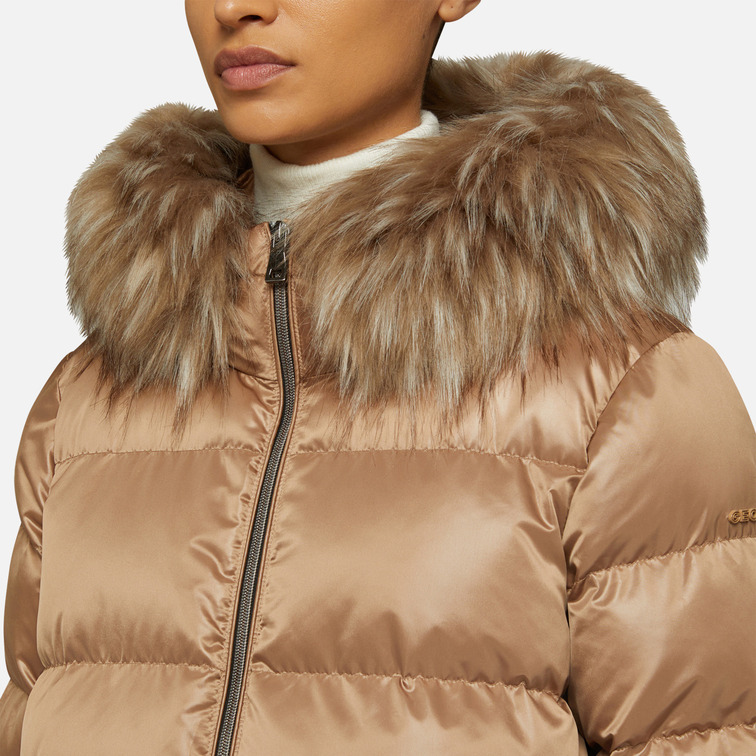 ABRIGO LARGO ACOLCHADO MUJER GEOX BACKSIE