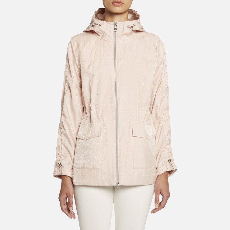 PARKA IMPERMEABLE DE ACABADO BRILLANTE MUJER GEOX ROOSE