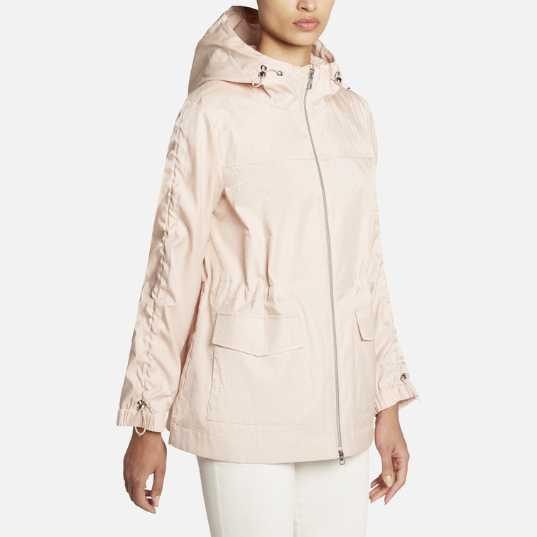 PARKA IMPERMEABLE DE ACABADO BRILLANTE MUJER GEOX ROOSE