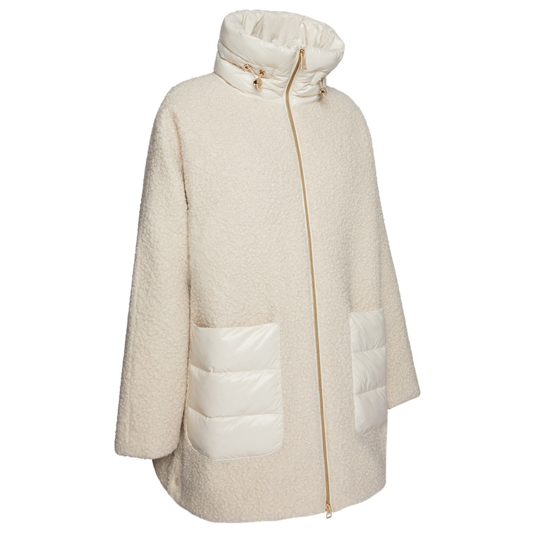 ABRIGO OVERSIZE EN TEJIDO BLOUCLE MUJER GEOX CALITHE