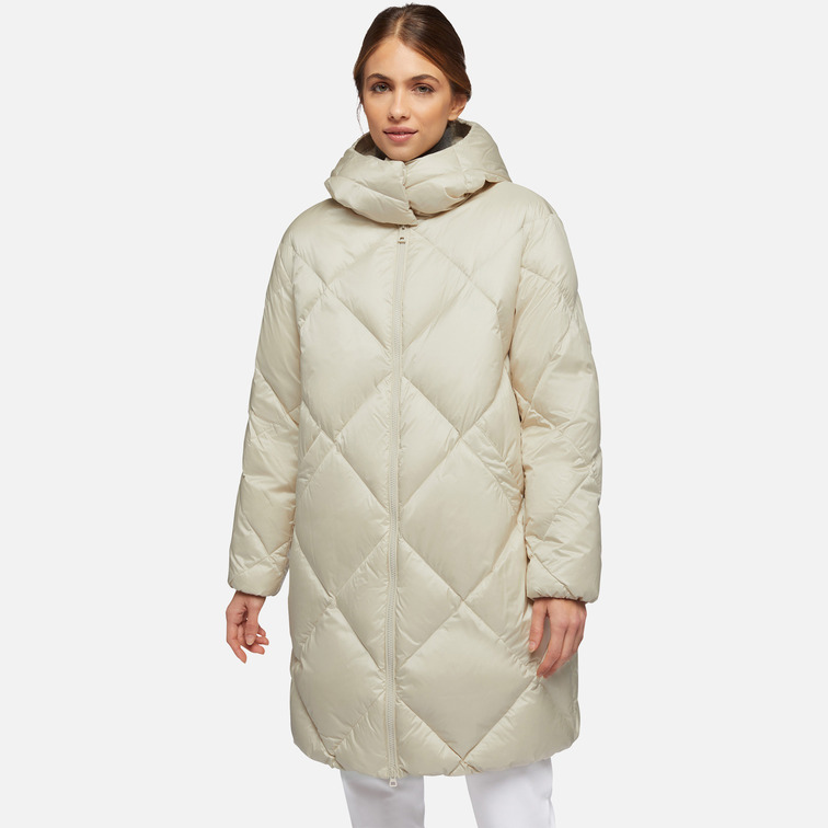 ABRIGO LARGO ACOLCHADO MUJER GEOX TAHINA