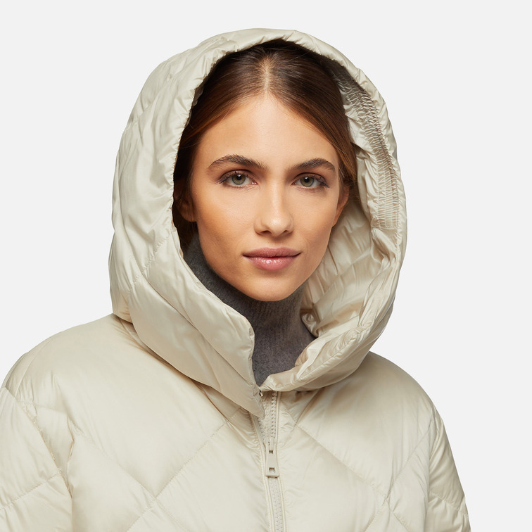 ABRIGO LARGO ACOLCHADO MUJER GEOX TAHINA