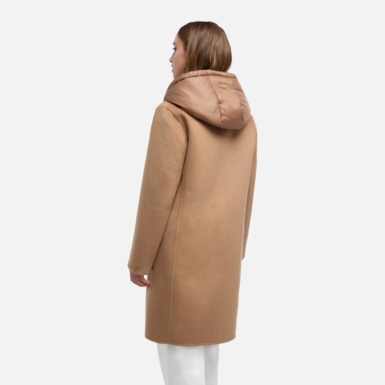 ABRIGO MUJER  GEOX W RAWELLE LONG COAT