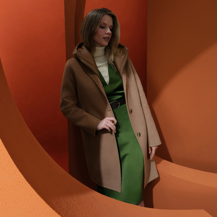 ABRIGO MUJER  GEOX W RAWELLE LONG COAT