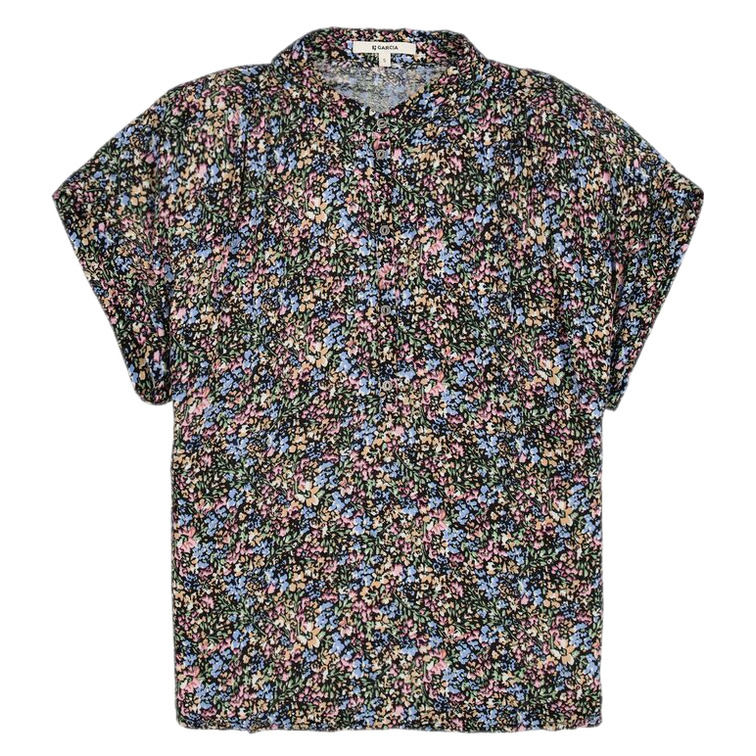 CAMISA DE MANGA CORTA CON ESTAMPADO FLORAL MUJER GARCIA JEANS
