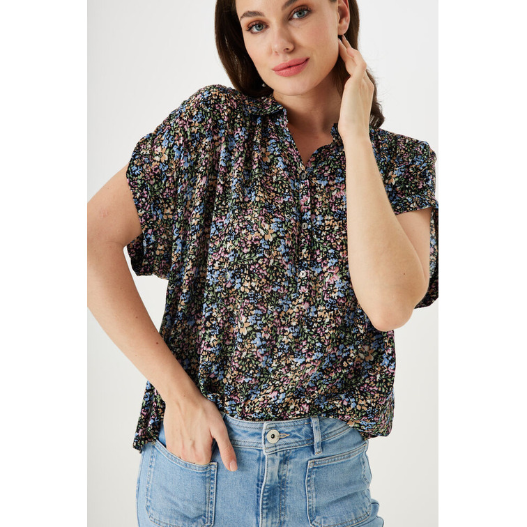 CAMISA DE MANGA CORTA CON ESTAMPADO FLORAL MUJER GARCIA JEANS
