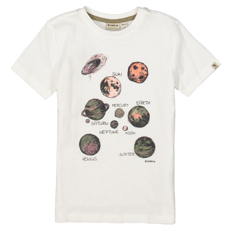 CAMISETA CON ESTAMPADO DE PLANETAS NIÑO GARCIA JEANS