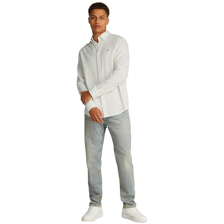 CAMISA HOMBRE TOMMY JEANS DE LINO FIT REGULAR