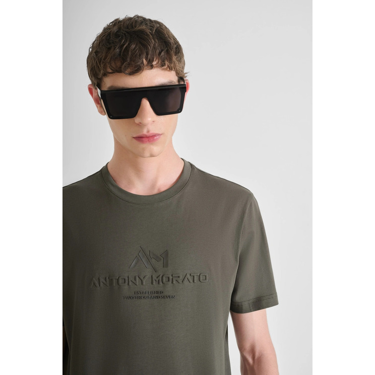 CAMISETA HOMBRE ANTONY MORATO LOGO ESTAMPADO EN GOMA REGULAR FIT