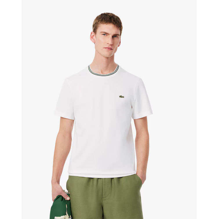 CAMISETA HOMBRE LACOSTE CUELLO CANALÉ