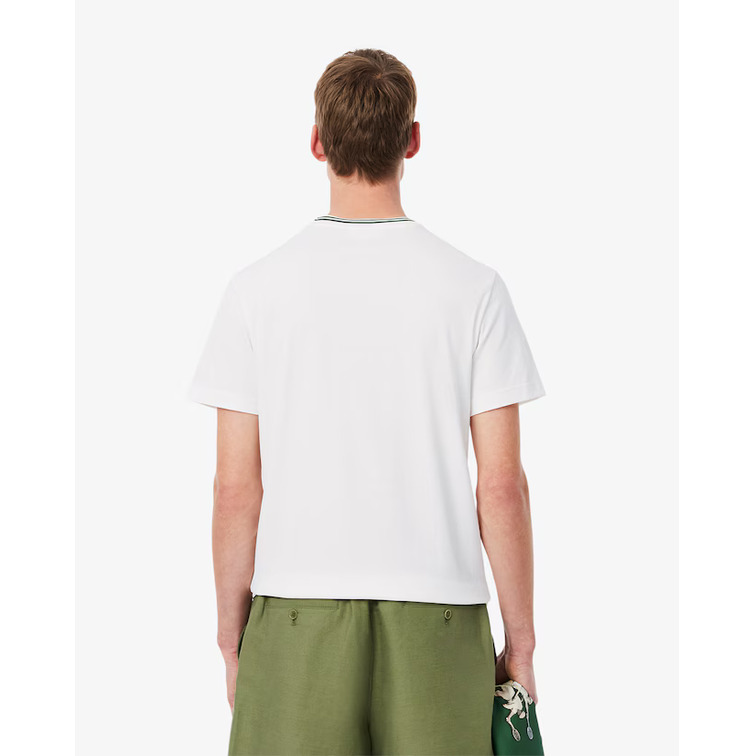 CAMISETA HOMBRE LACOSTE CUELLO CANALÉ