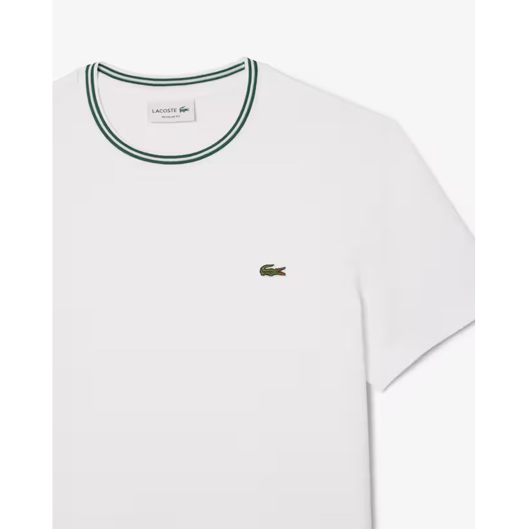 CAMISETA HOMBRE LACOSTE CUELLO CANALÉ
