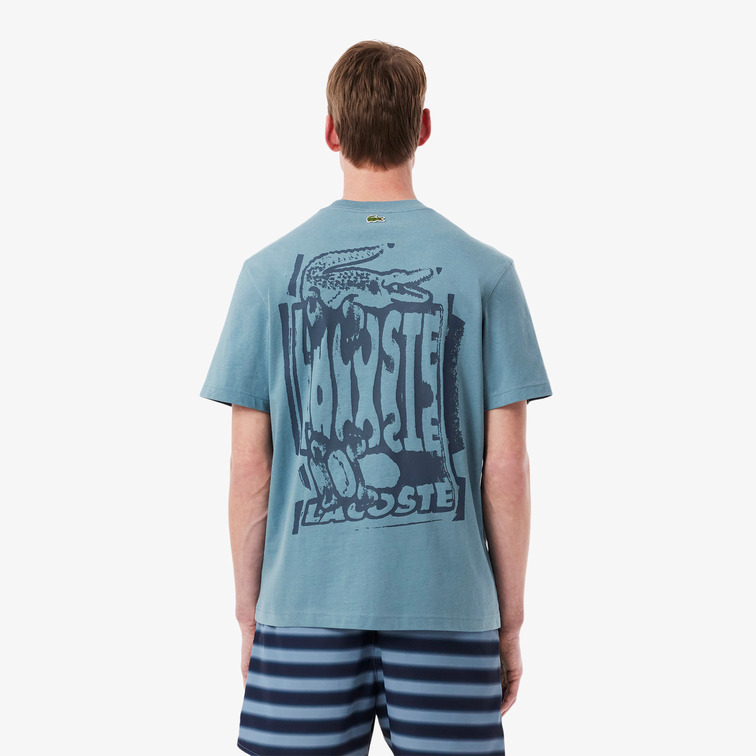 CAMISETA HOMBRE LACOSTE DE PUNTO JERSEY DE ALGODÓN