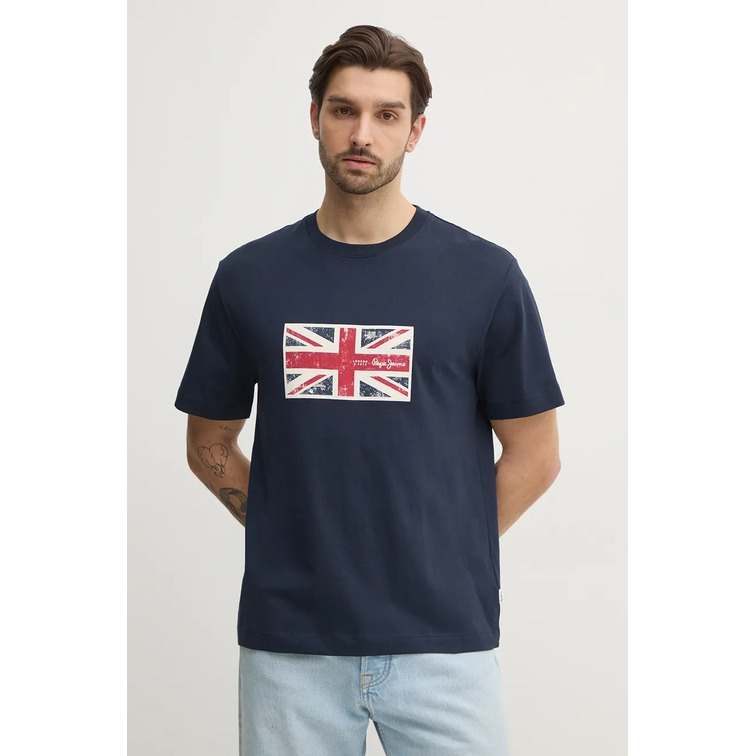 CAMISETA HOMBRE PEPE JEANS BANDERA ESTAMPADA FIT REGULAR