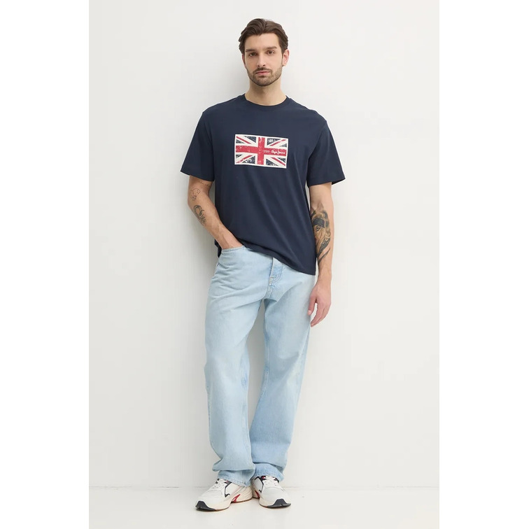 CAMISETA HOMBRE PEPE JEANS BANDERA ESTAMPADA FIT REGULAR