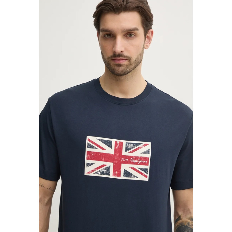 CAMISETA HOMBRE PEPE JEANS BANDERA ESTAMPADA FIT REGULAR