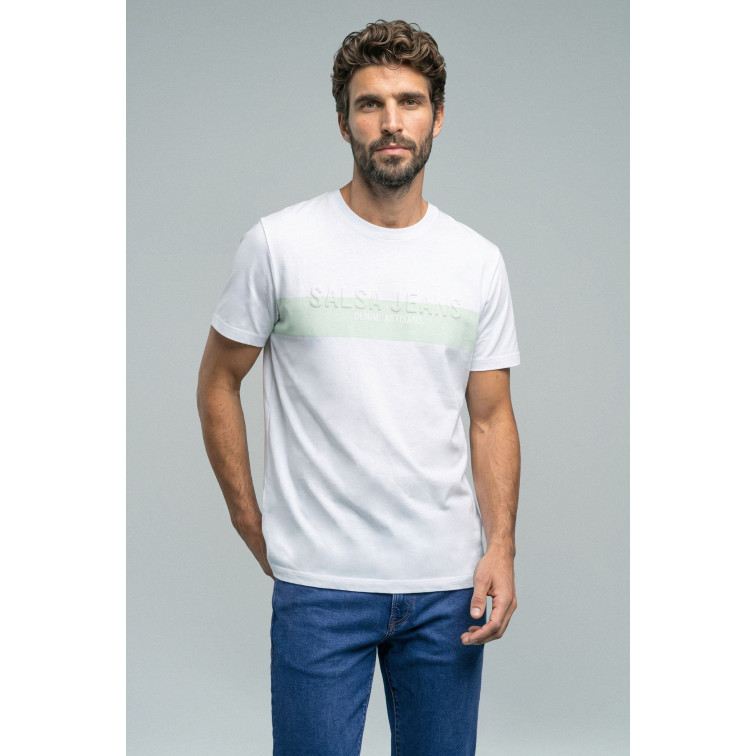 CAMISETA HOMBRE SALSA JEANS CON BRANDING
