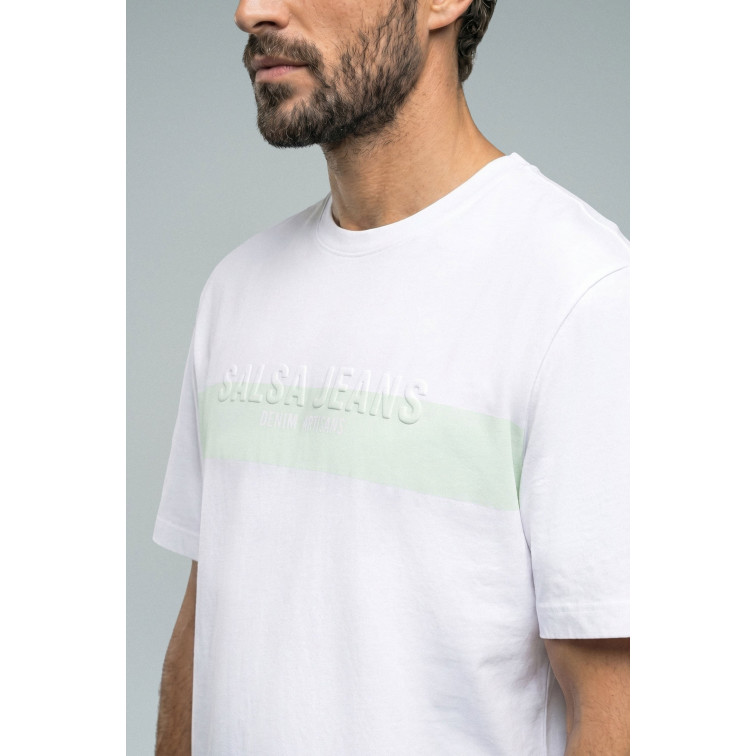 CAMISETA HOMBRE SALSA JEANS CON BRANDING