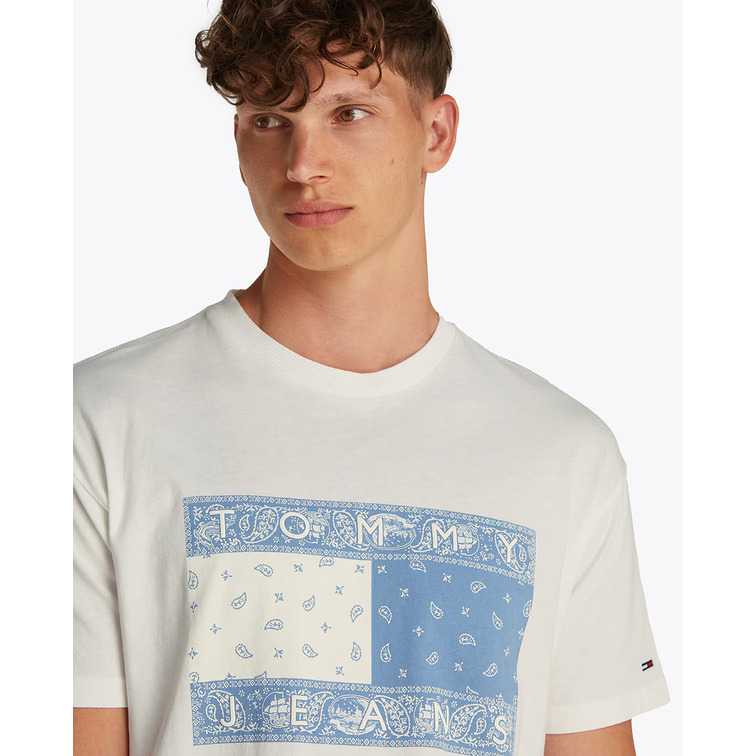 CAMISETA HOMBRE TOMMY JEANS LOGO CACHEMIR FIT HOLGADO
