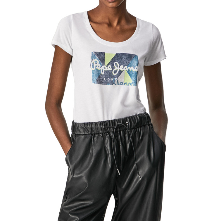 CAMISETA MUJER LOGO DESGASTADO PEPE JEANS DAFNE