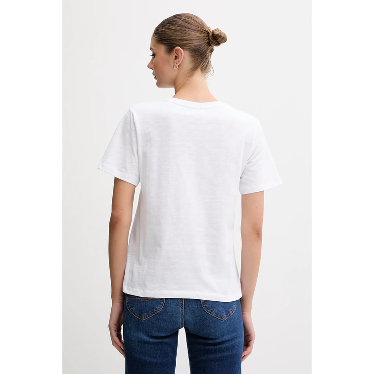CAMISETA MUJER  PEPE JEANS LOGO ESTAMPADO MULTICOLOR