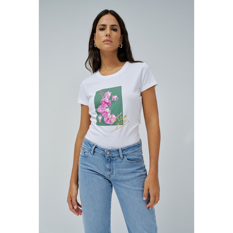 CAMISETA MUJER SALSA JEANS ESTAMPADO FLORAL