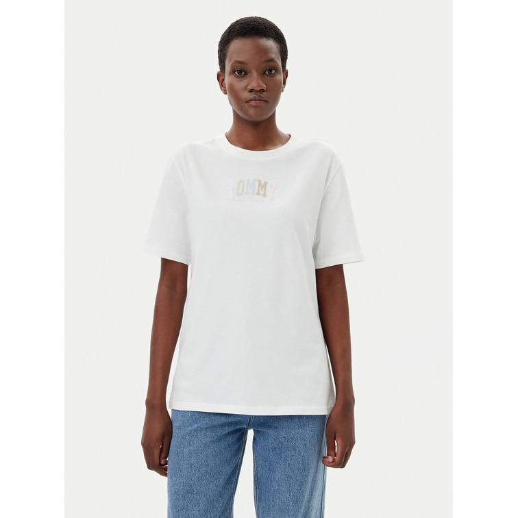 CAMISETA MUJER TOMMY JEANS CON LOGO FIT HOLGADO