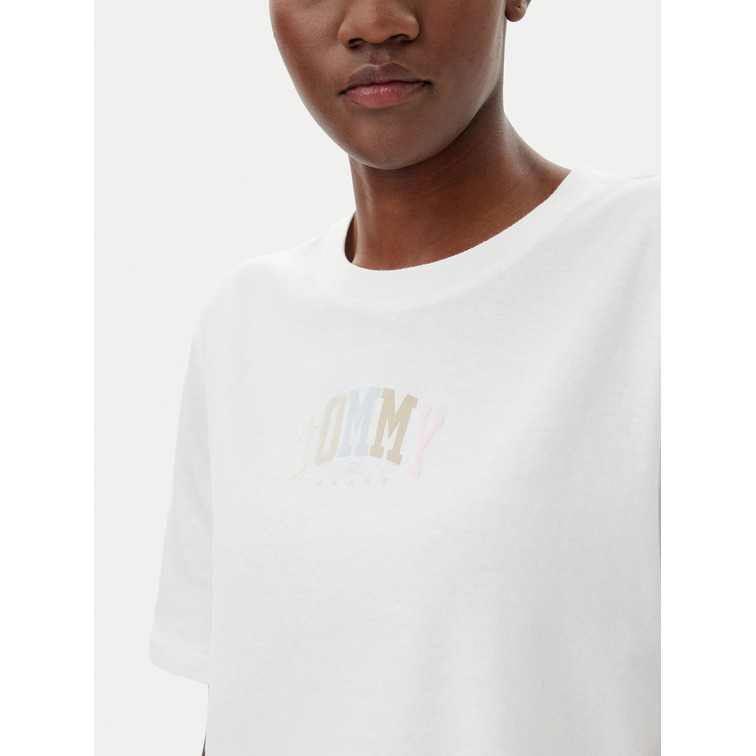 CAMISETA MUJER TOMMY JEANS CON LOGO FIT HOLGADO