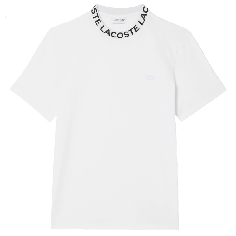CAMISETA PIQUÉ HOMBRE LACOSTE DETALLE MARCA DE JACQUARD