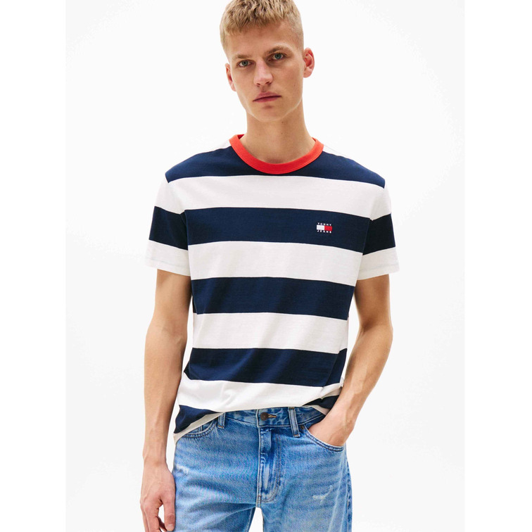 CAMISETA DE RAYAS HOMBRE TOMMY JEANS FIT REGULAR