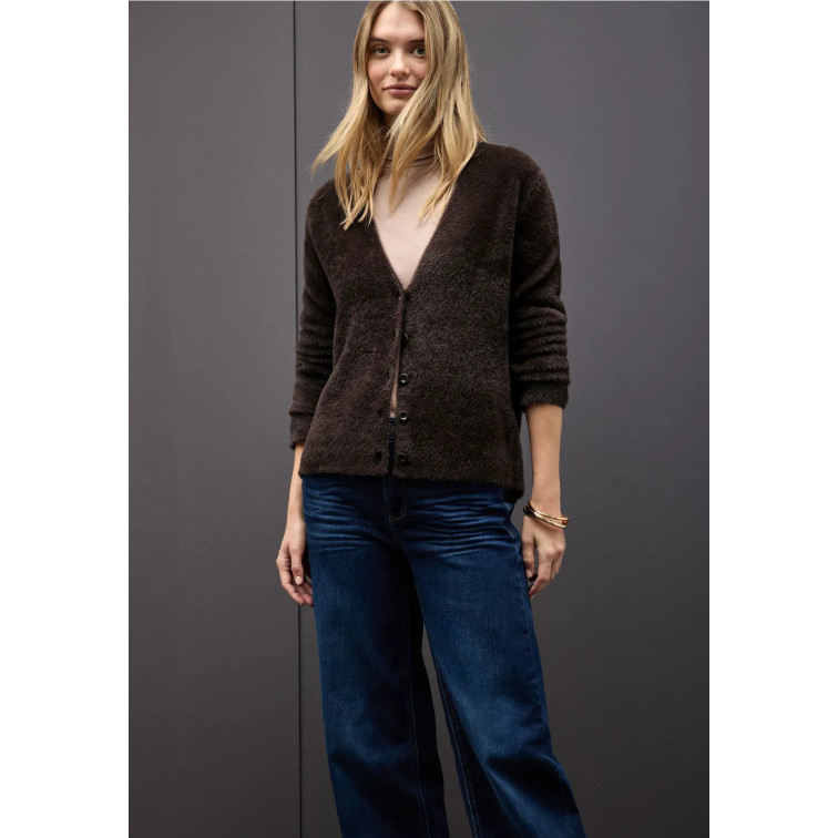 CÁRDIGAN PUNTO SUAVE MUJER STREET ONE CUELLO PICO