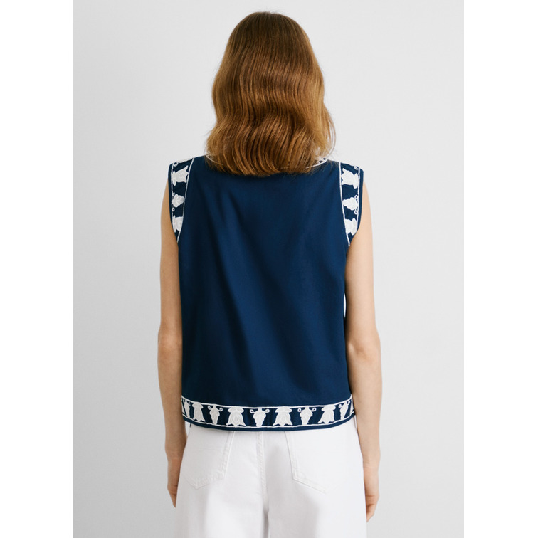 CHALECO MUJER PEPE JEANS MOTIVO ETNICO