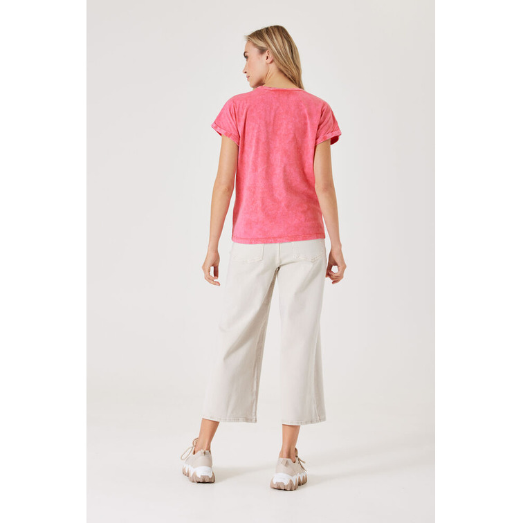 CAMISETA LAVADO ACID WASH MUJER GARCIA JEANS