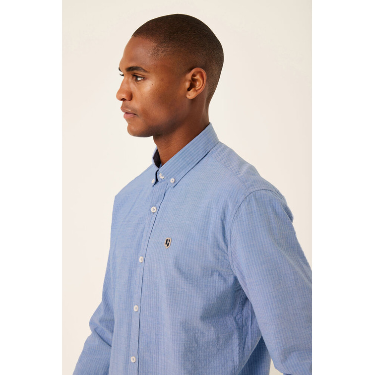 CAMISA DE ALGODÓN SEERSUCKER HOMBRE GARCIA JEANS