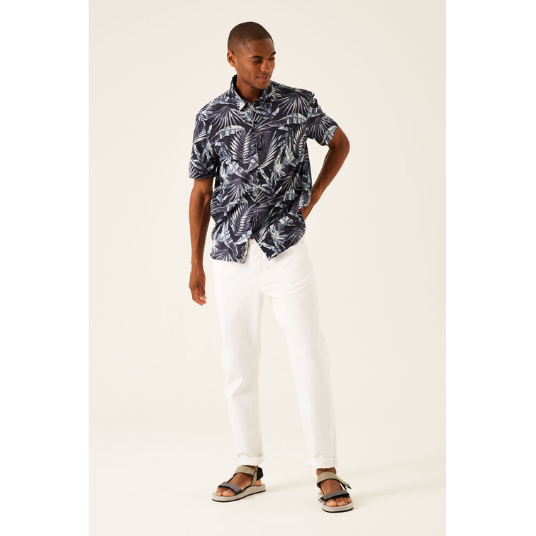 CAMISA DE MANGA CORTA EN MEZCLA DE VISCOSA HOMBRE GARCIA JEANS
