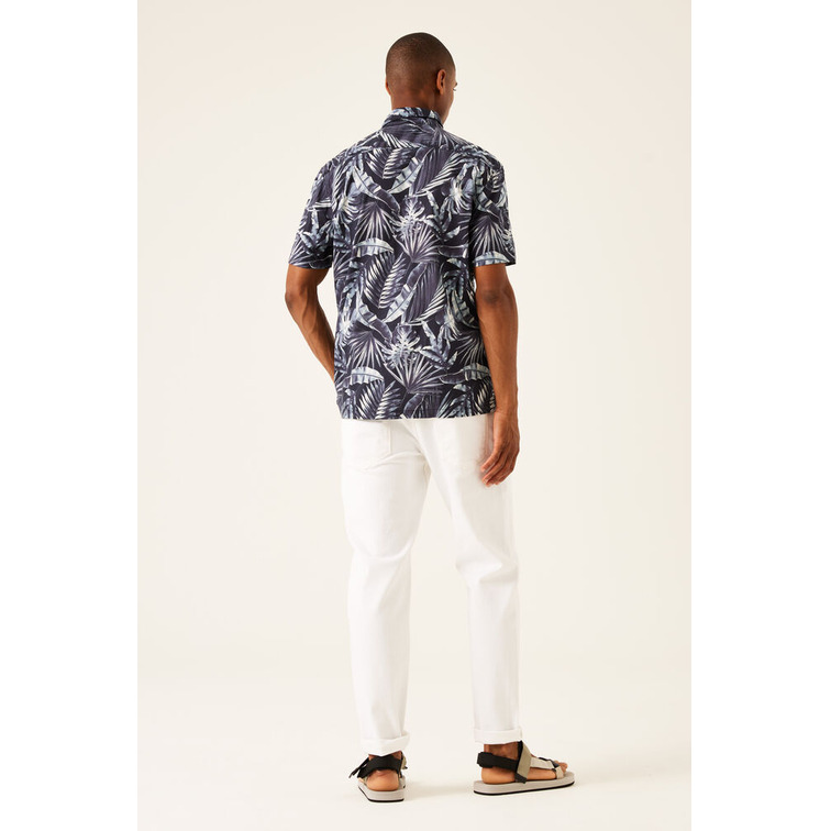 CAMISA DE MANGA CORTA EN MEZCLA DE VISCOSA HOMBRE GARCIA JEANS