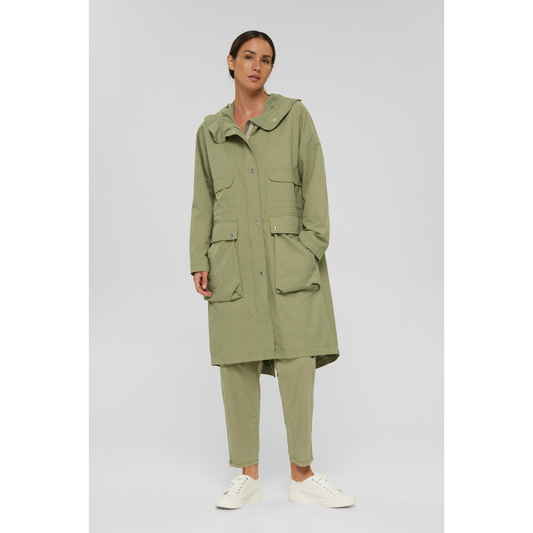 GABARDINA CON CAPUCHA MUJER ESPRIT